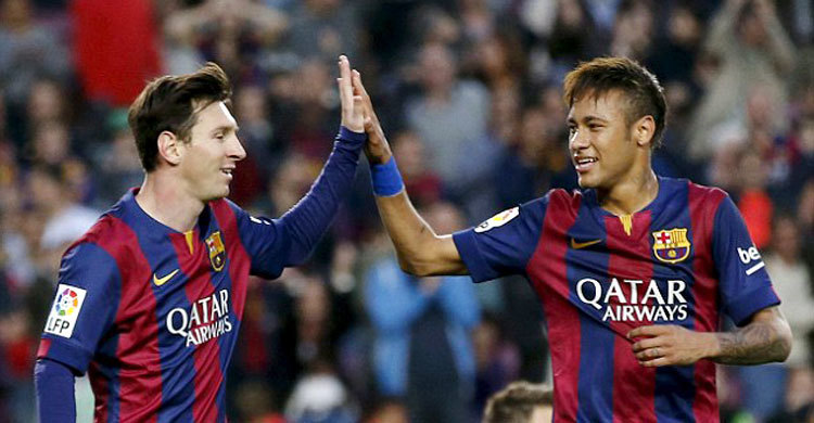 নেইমারকে ফেরাতে বার্সাকে চাপে রাখছে মেসি