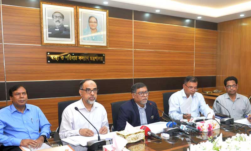 সময়মতো স্বাস্থ্য সেবা নিলে ডেঙ্গুতে ঝুঁকি নেই : স্বাস্থ্যমন্ত্রী