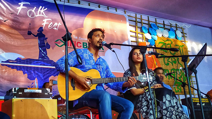 বিইউপিতে ফোক ফেস্ট অনুষ্ঠিত